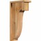 Ekena Millwork Del Monte Rough Sawn Corbel w/Backplate, Western Red Cedar, 6"W x 12"D x 24"H COR06X12X24DEL01RWR - alternate 1
